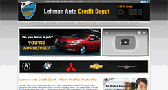 Desktop Screenshot of lehmanautocreditdepot.com